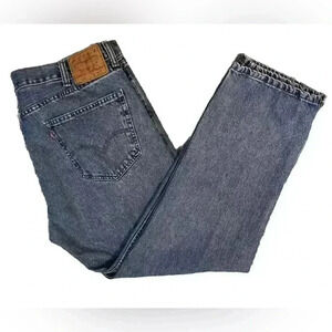 Levi's 505 Jeans Mens 38x29 Blue Denim Straight Leg Regular Fit Grunge Retro USA